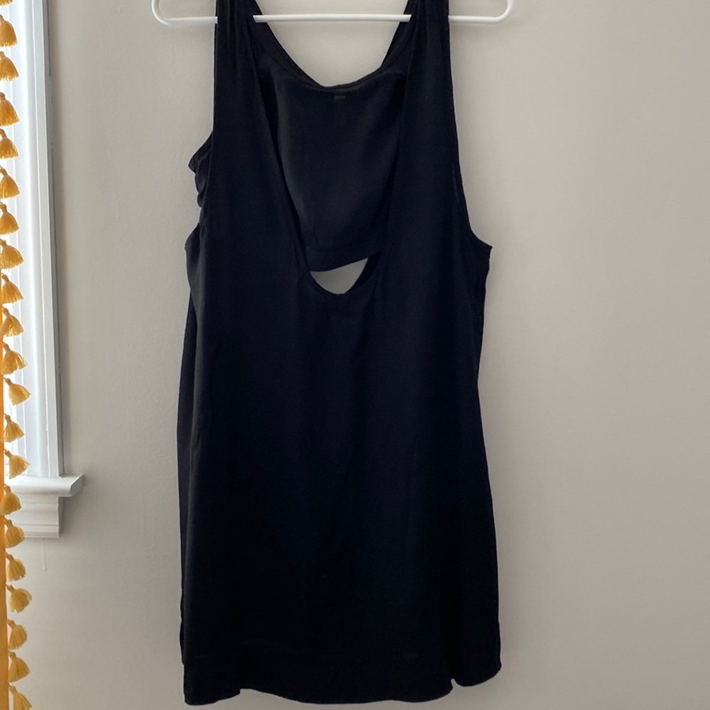Free people black linen dress/cover up